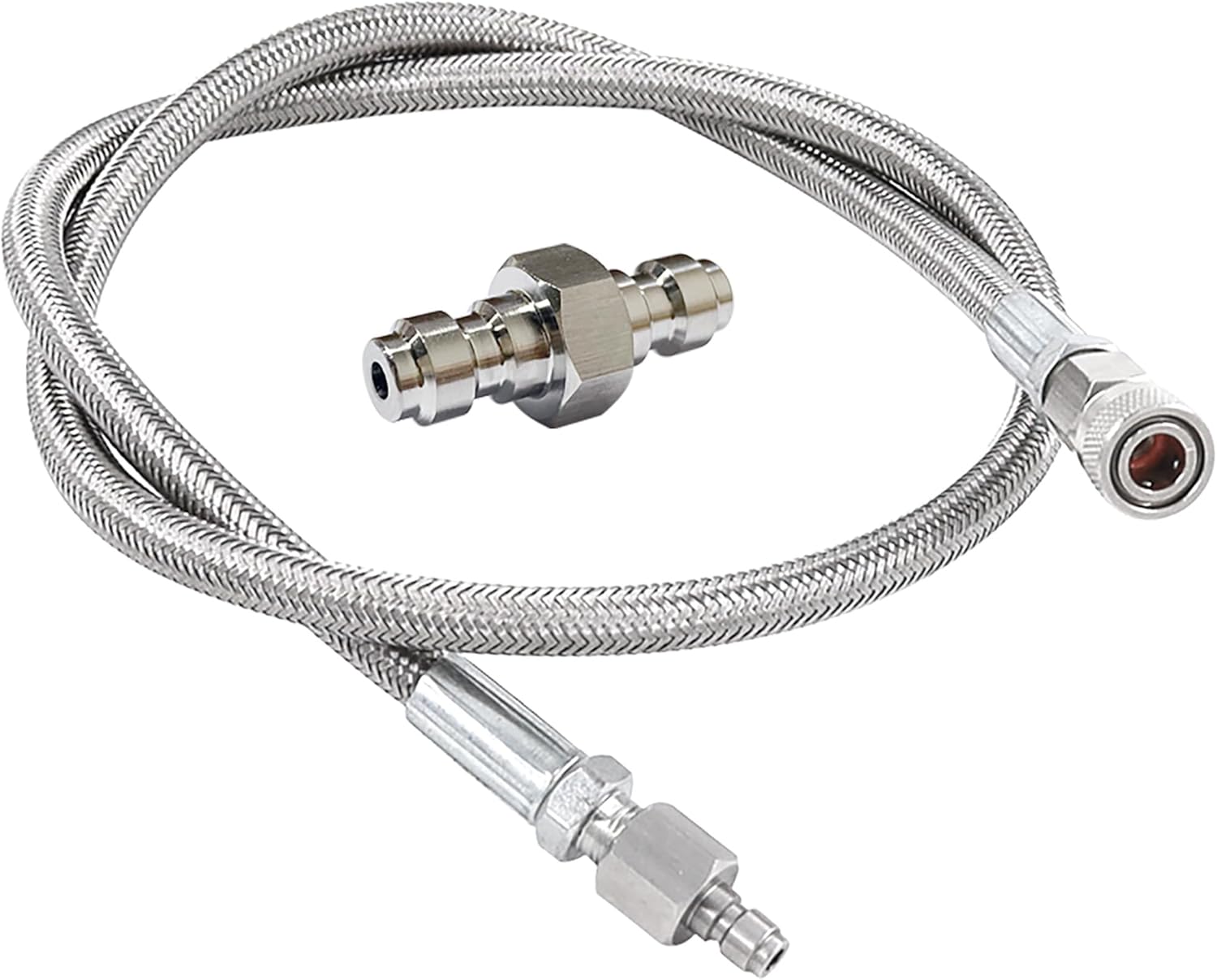 High-Pressure Stainless Fill Whip - 36 Hose Extension