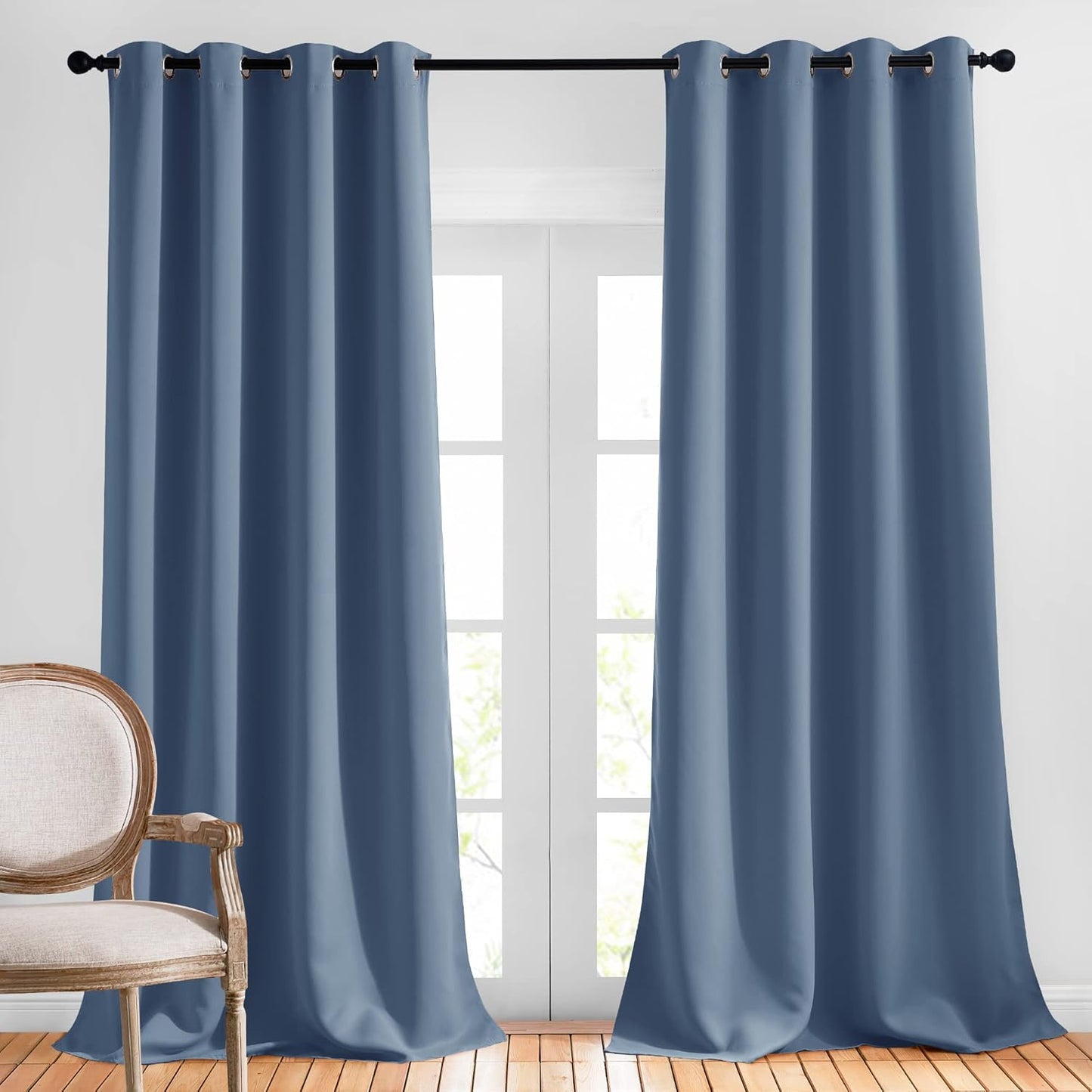 NICETOWN Room Darkening Curtains - Elegant Thermal Insulated Panels