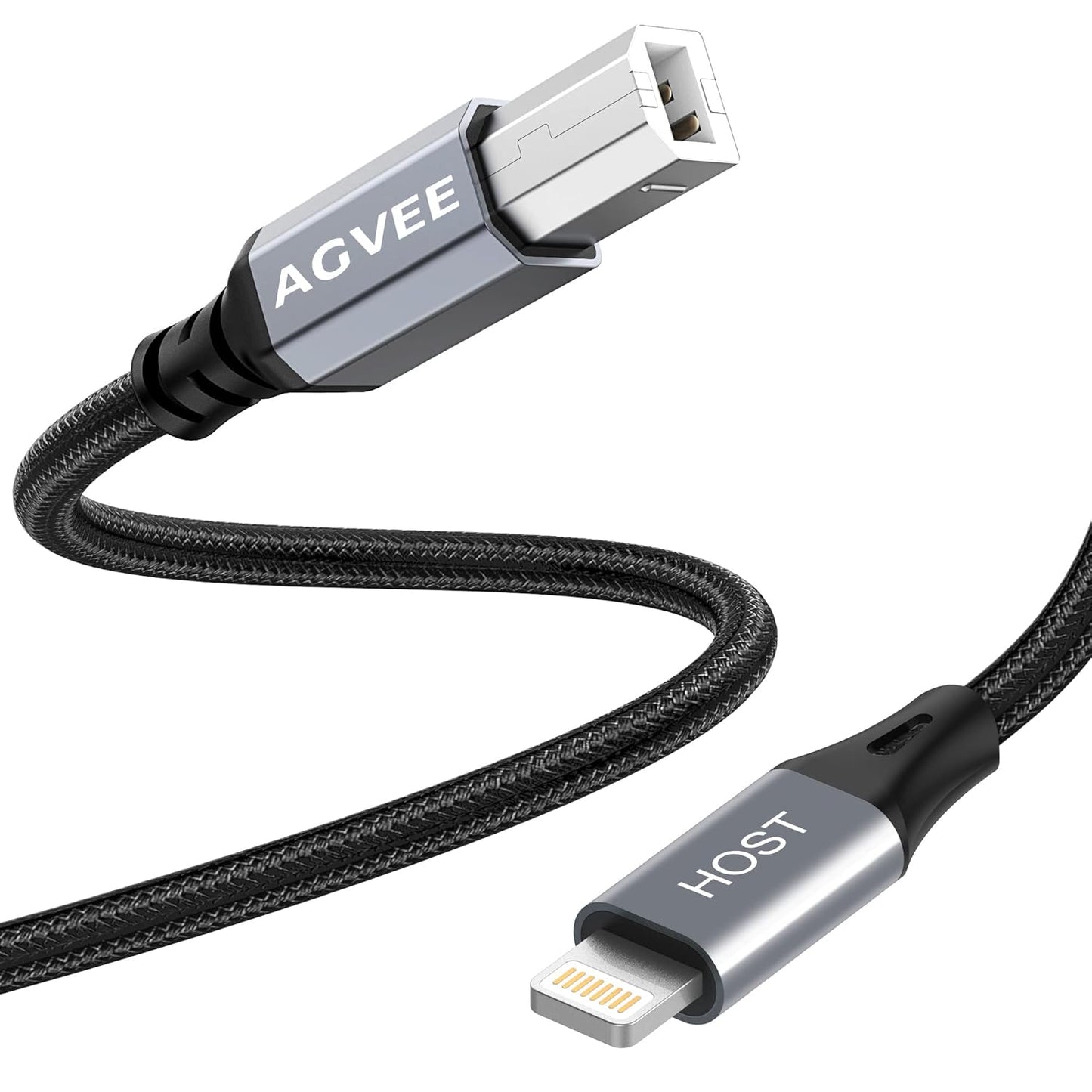 AGVEE 5ft Lightning OTG MIDI Cable - Music Made Easy