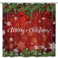 Christmas Sparkle Shower Curtain Set - Festive Holiday Decor