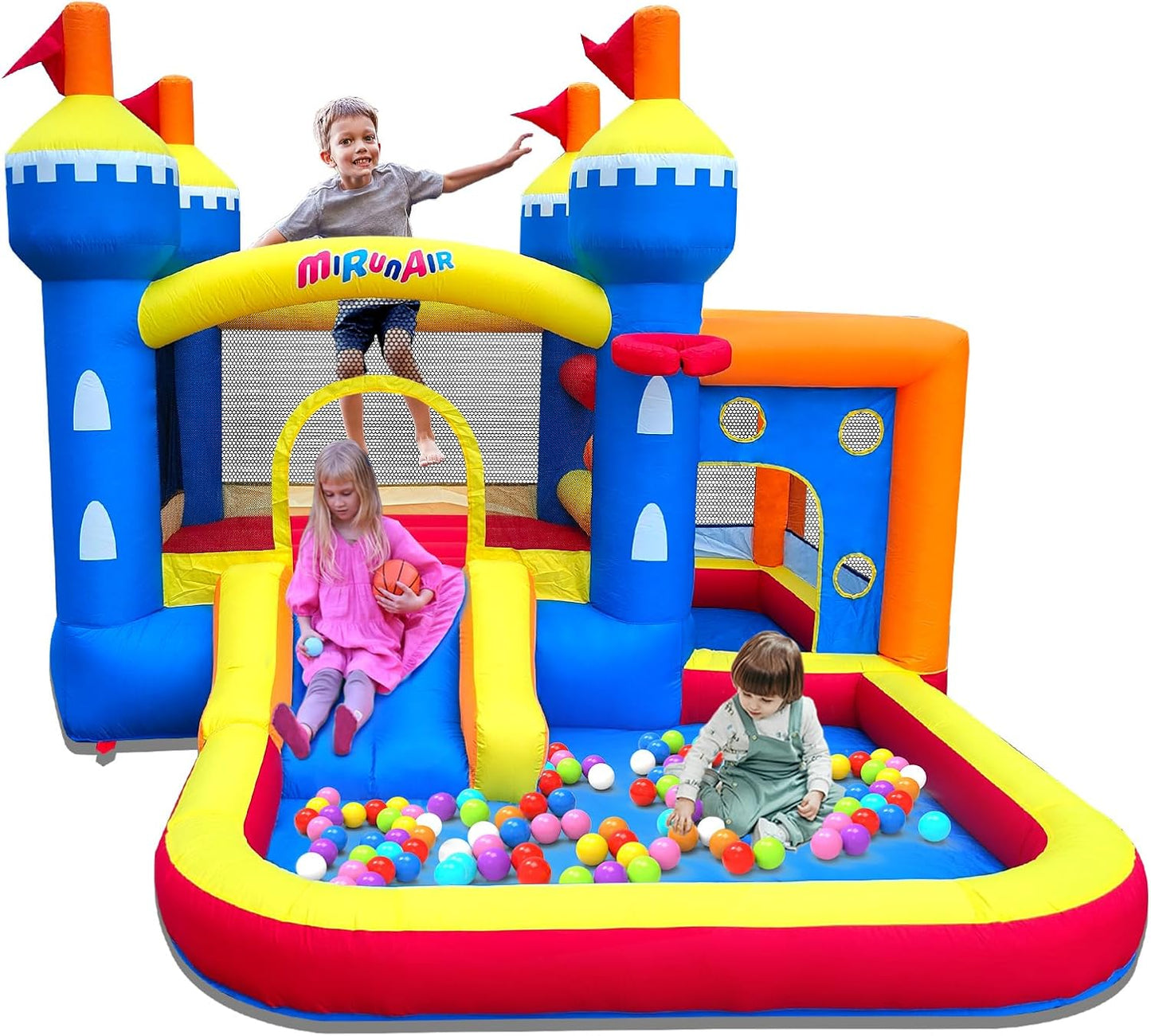 MIRUNAIR Kids Bouncy House - Ultimate Fun Package!