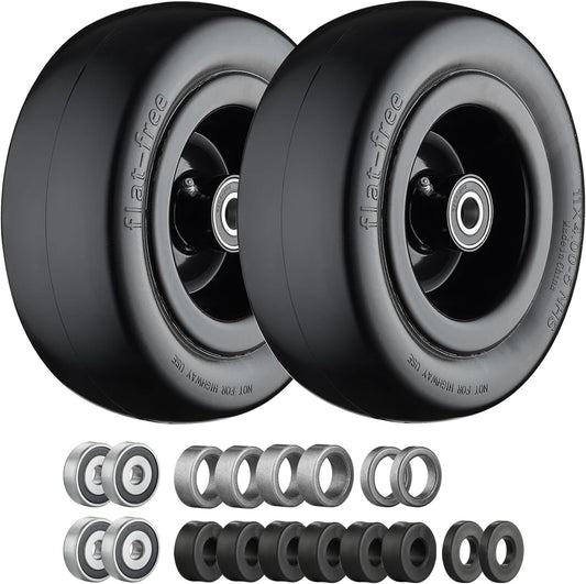 11x4.00-5 Flat Free Lawn Mower Tires for Zero Turn Mowers