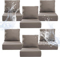 6 in Thicker Outdoor Chair Cushion 6 Sets - 24in x 24in Waterproof