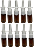 10pcs Amber Aromatherapy Spray Bottles, Refillable & 10ml!
