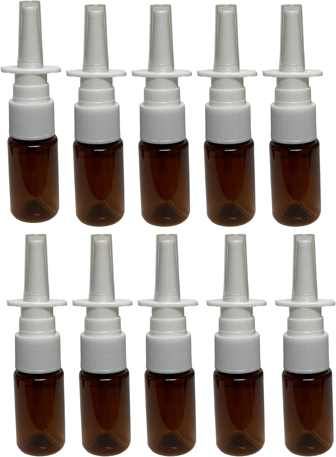 10pcs Amber Aromatherapy Spray Bottles, Refillable & 10ml!