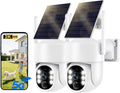 Solar Security Cameras Wireless Outdoor 2K PTZ - Long Battery Life