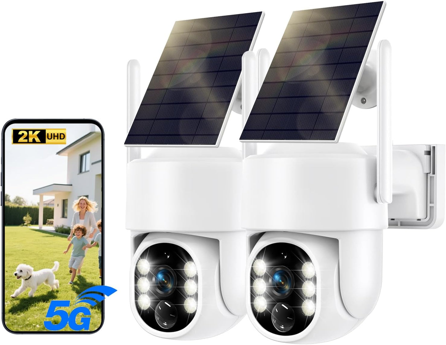 Solar Security Cameras Wireless Outdoor for Home Protection