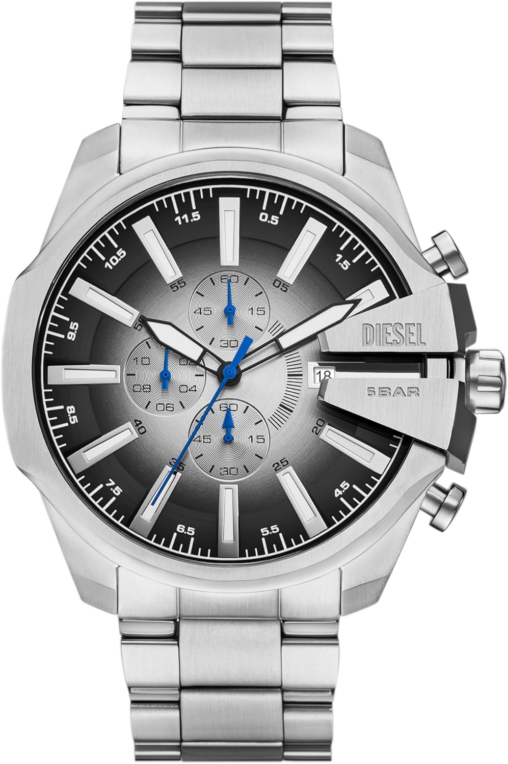 Diesel Mega Chief Stainless Steel Men's Watch with Chronograph