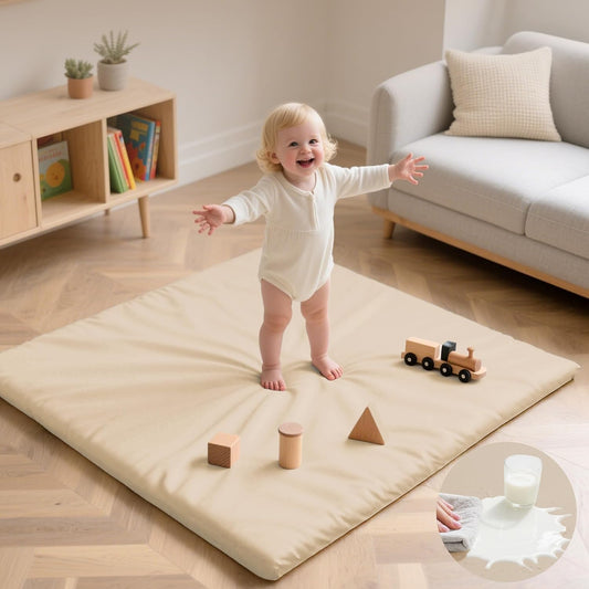 Baby Play Mat 50x50 Inches, Non-Toxic Waterproof Cushion