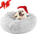 Donut Dog Bed with Blanket Attached - Calming, Washable Comfort
