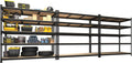 PrimeZone 3 Pack Heavy Duty 5 Tier Garage Storage Shelves - Adjustable