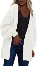 Women Open Front Cardigan Long Sleeve Slouchy Knit Sweater