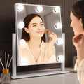 360 Rotation Hollywood Makeup Mirror - Stunning Lights for Glamorous Looks!