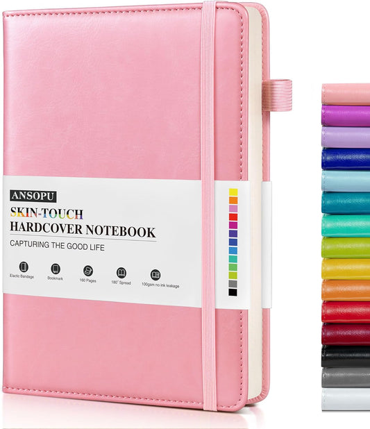 Pink Leather Journal, Luxe Writing Experience
