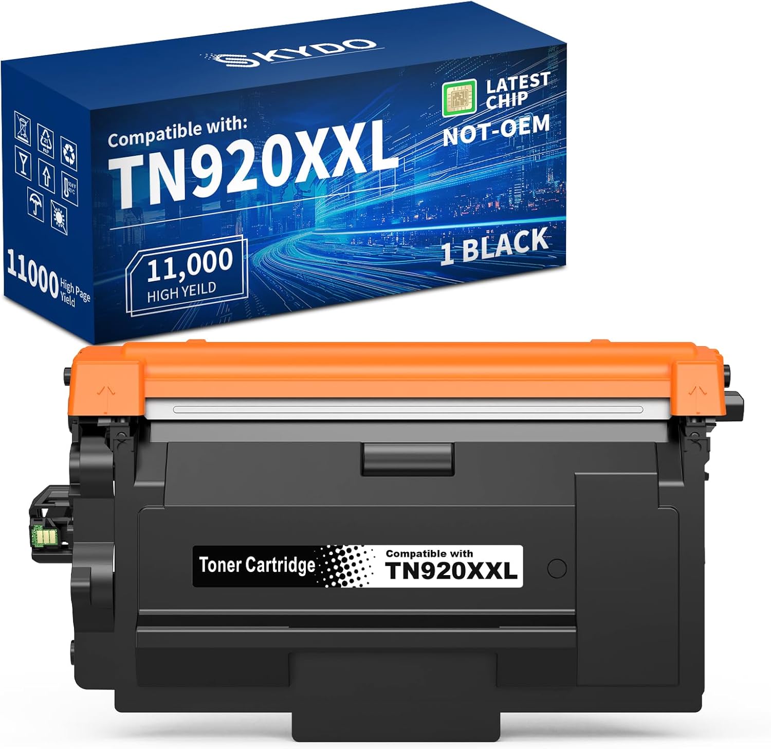 TN920XXL Super High Yield Black Toner Cartridge for Printers