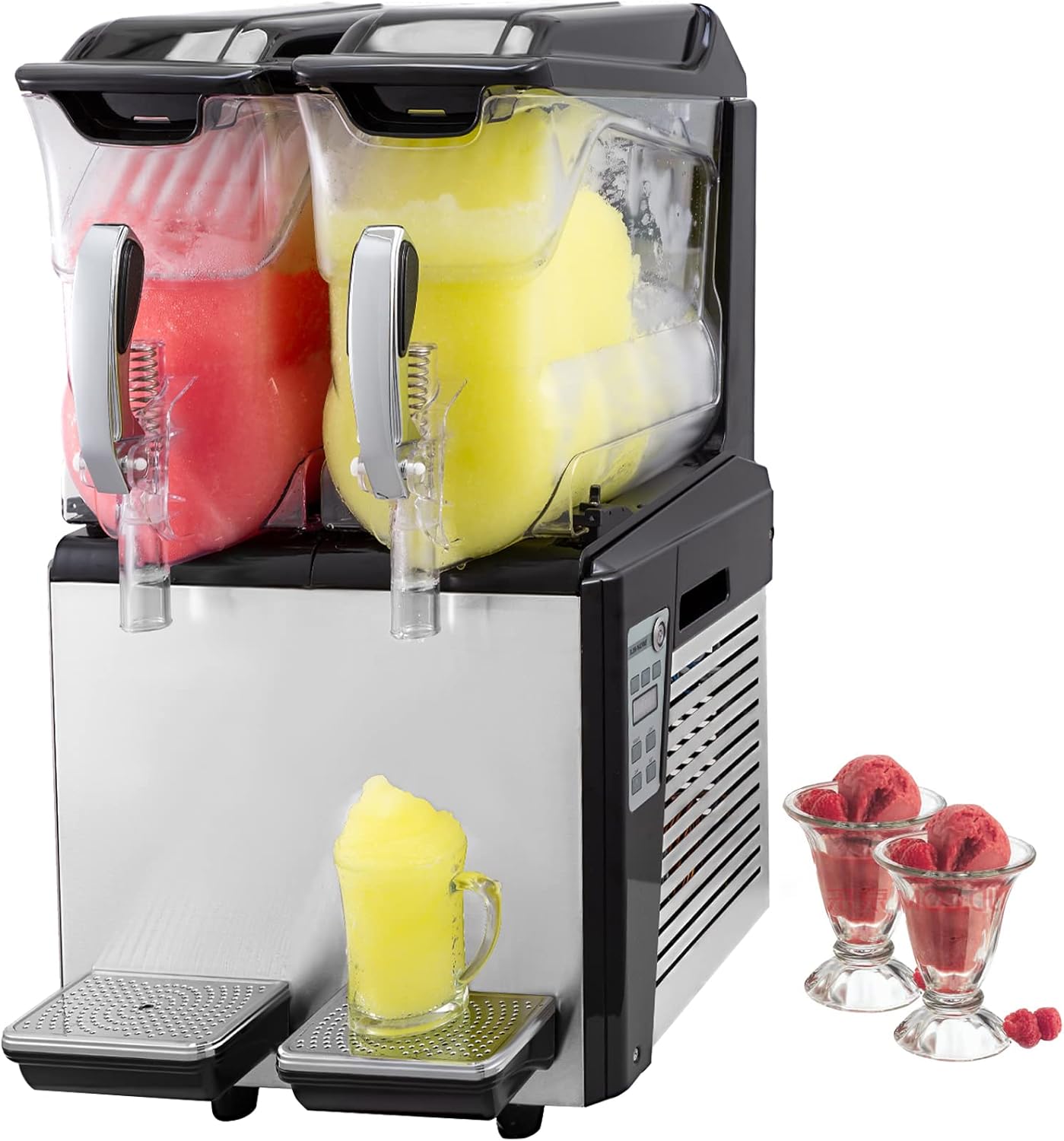 VEVOR 10LX2 Commercial Slushy Machine - Perfect for Bars!