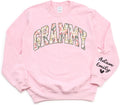 Review Floral Grammy Sweatshirt with Custom Kid Name