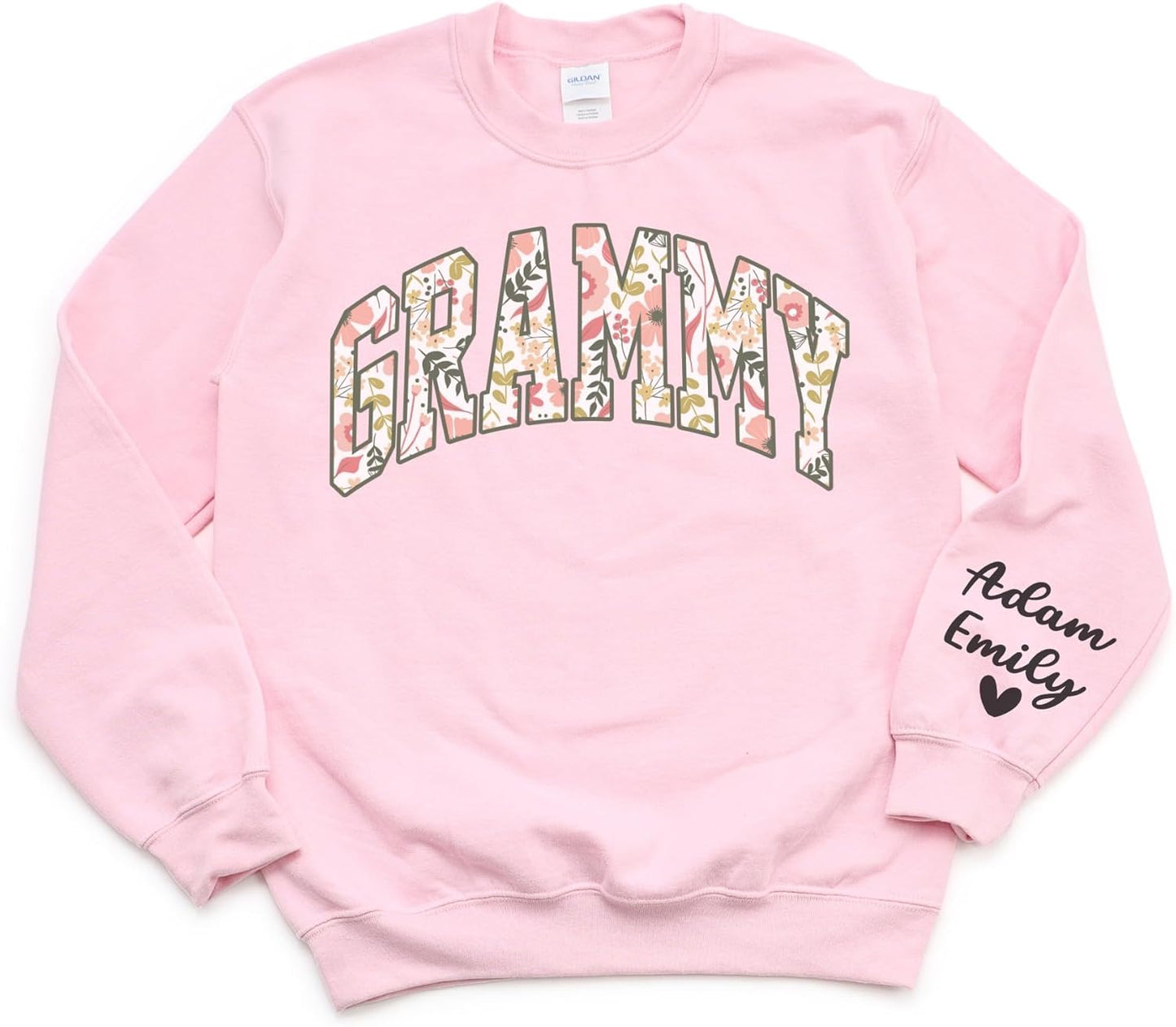 Floral Grammy Sweatshirt with Custom Kid Name