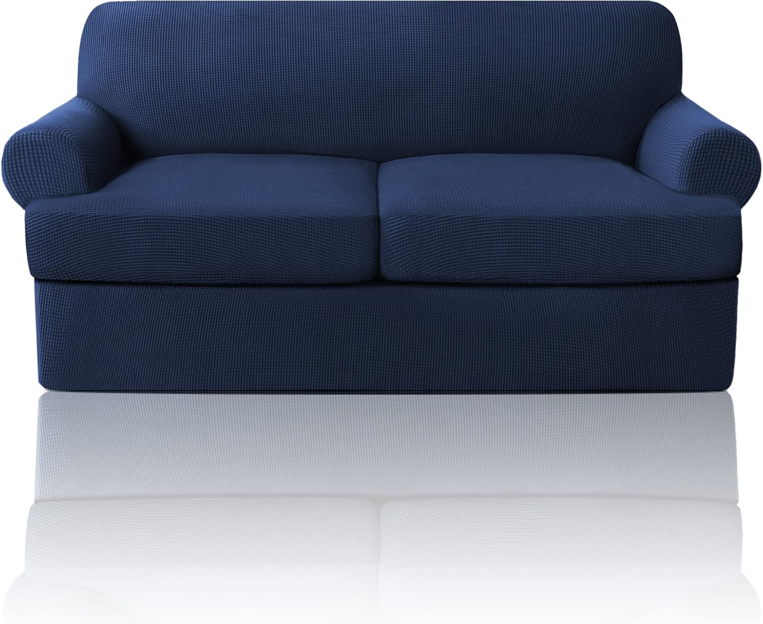 PrinceDeco T Cushion Loveseat Slipcover for 2 Cushion Sofa