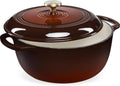 Best Choice Products 6 Quart Enamel Cast-Iron Dutch Oven - Family Size