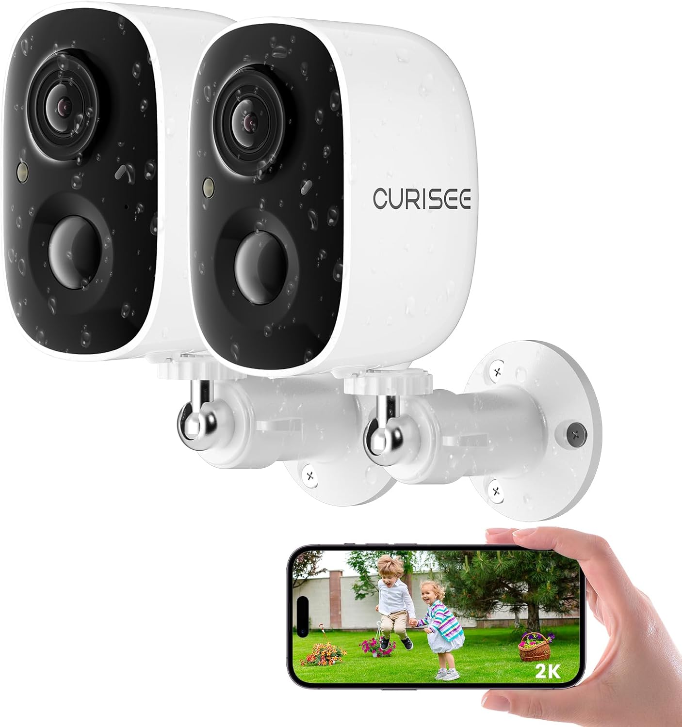 Wireless Outdoor Security Camera with 2K Night Vision Features