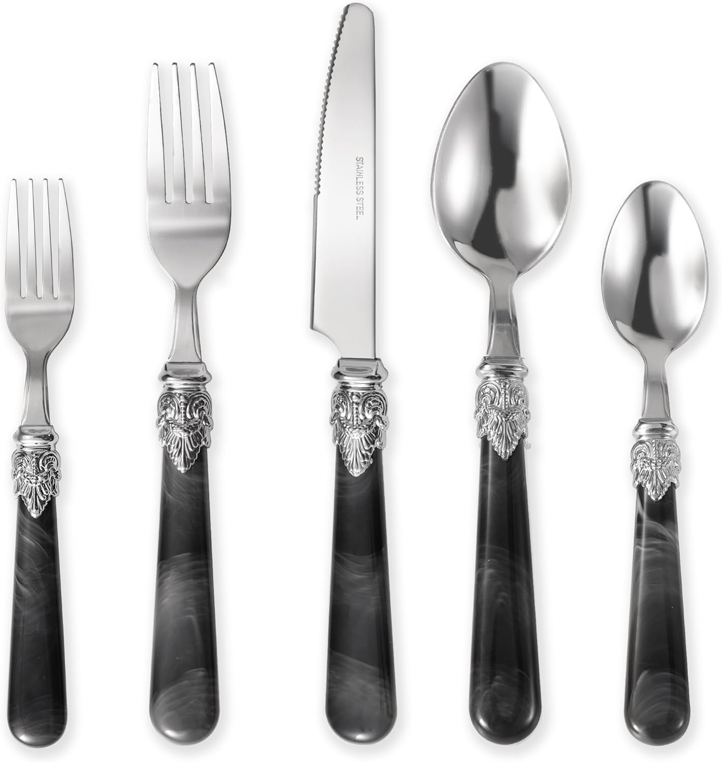 Carote Silverware Set for 4 - 20 Pcs Stainless Steel Flatware
