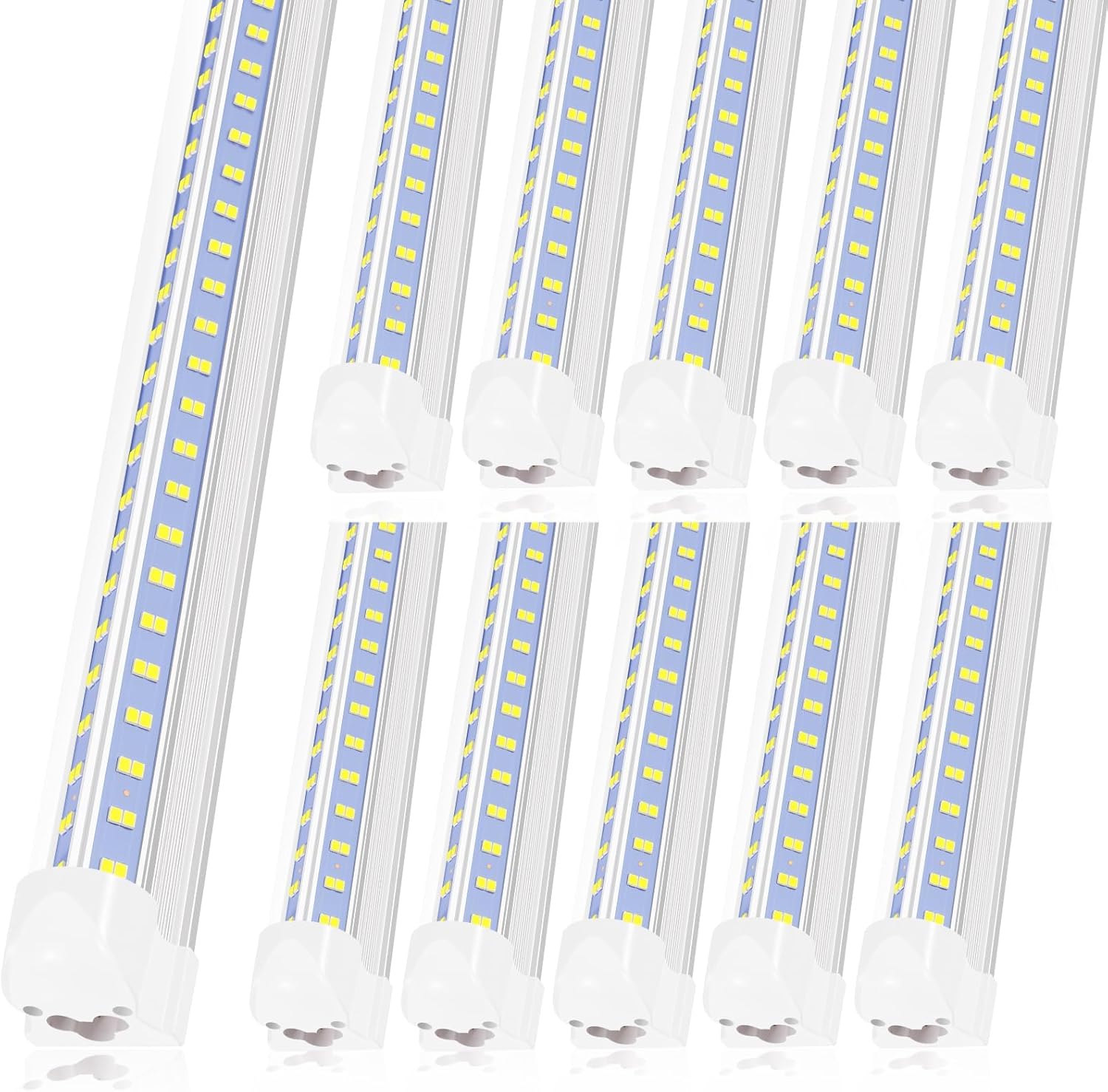 LED Shop Lights 4FT 50W 6500K Bright V-Shape for Garage Use