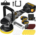 5ft Cordless Car Buffer Polisher 21V Brushless - Portable Power