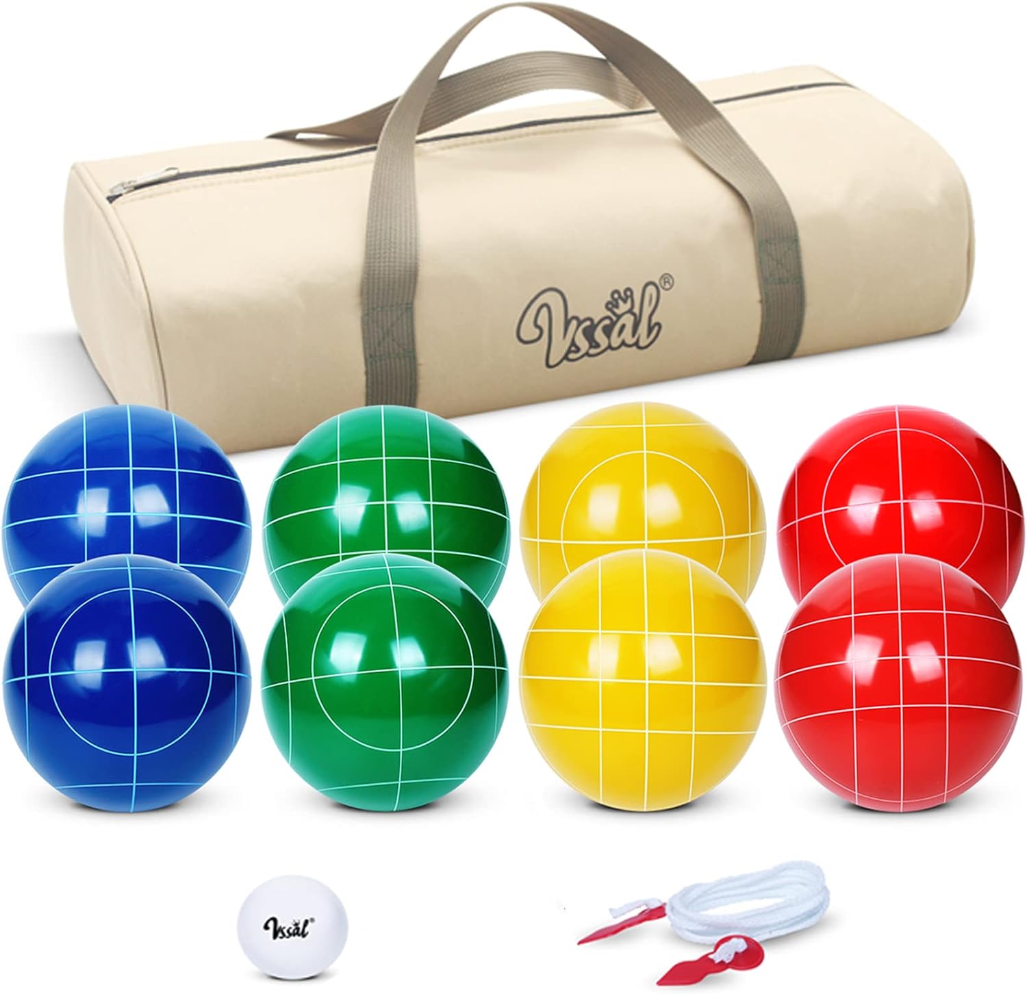 100mm Bocce Ball Set for Backyard Lawn Beach Games Fun