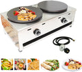 Double-Head Crepe Maker: 2800Pa Power | Non-Stick | Commercial Grade
