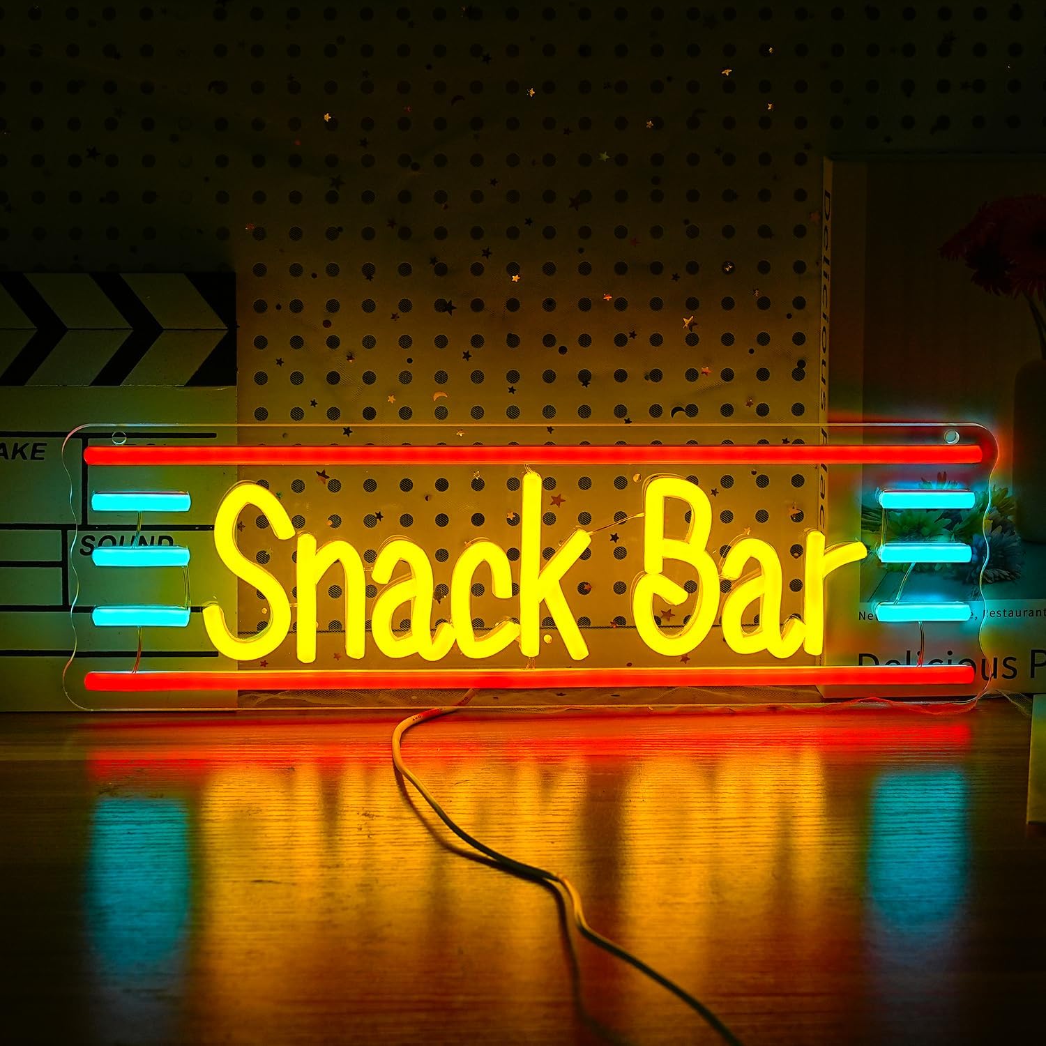 Snack Bar Neon Sign by LIUOZHTEA - Dimmable LED Light
