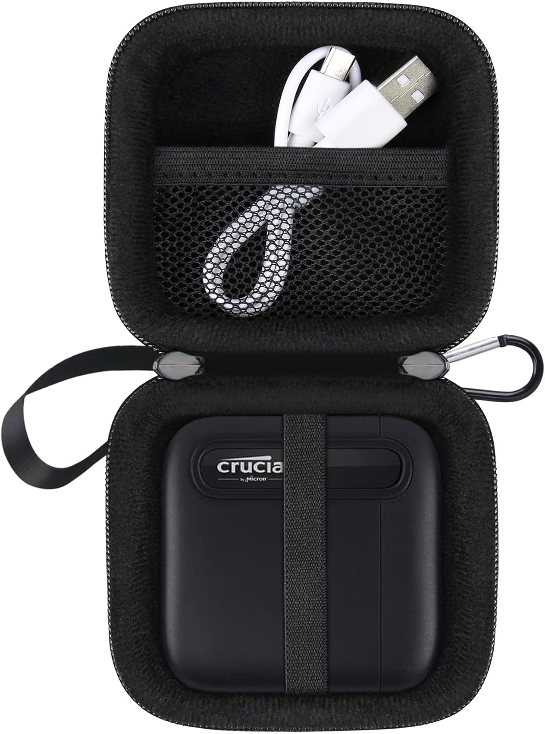 Crucial Portable SSD Travel Case - Shockproof & Water Repellent