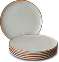 Mora Ceramic Dinner Plates Set of 6, 10 in - Modern Rustic Dinnerware