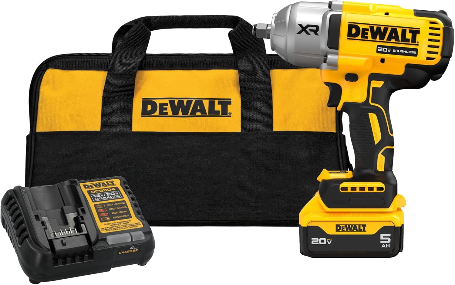 DEWALT 20V MAX Cordless Impact Wrench with High Torque Features