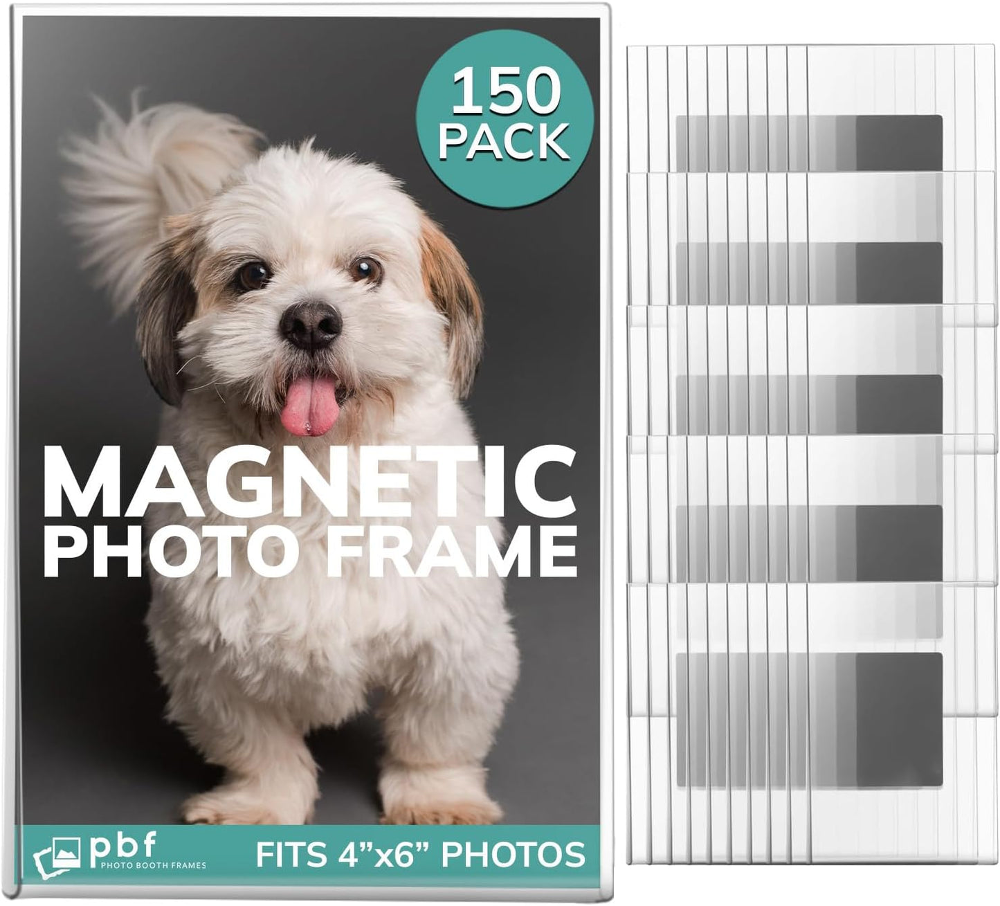 PBF 4x6 Magnetic Picture Frames for Refrigerator and More