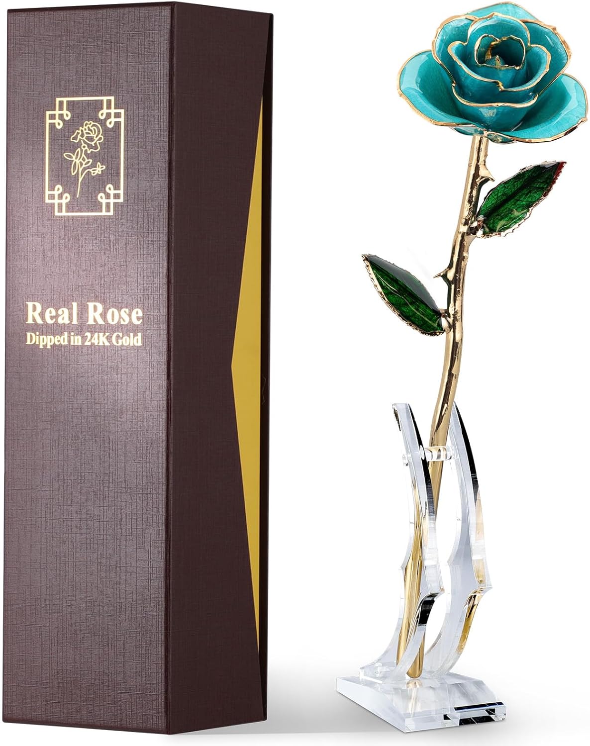 24K Gold Dipped Real Rose - Timeless Romantic Gift for All Occasions