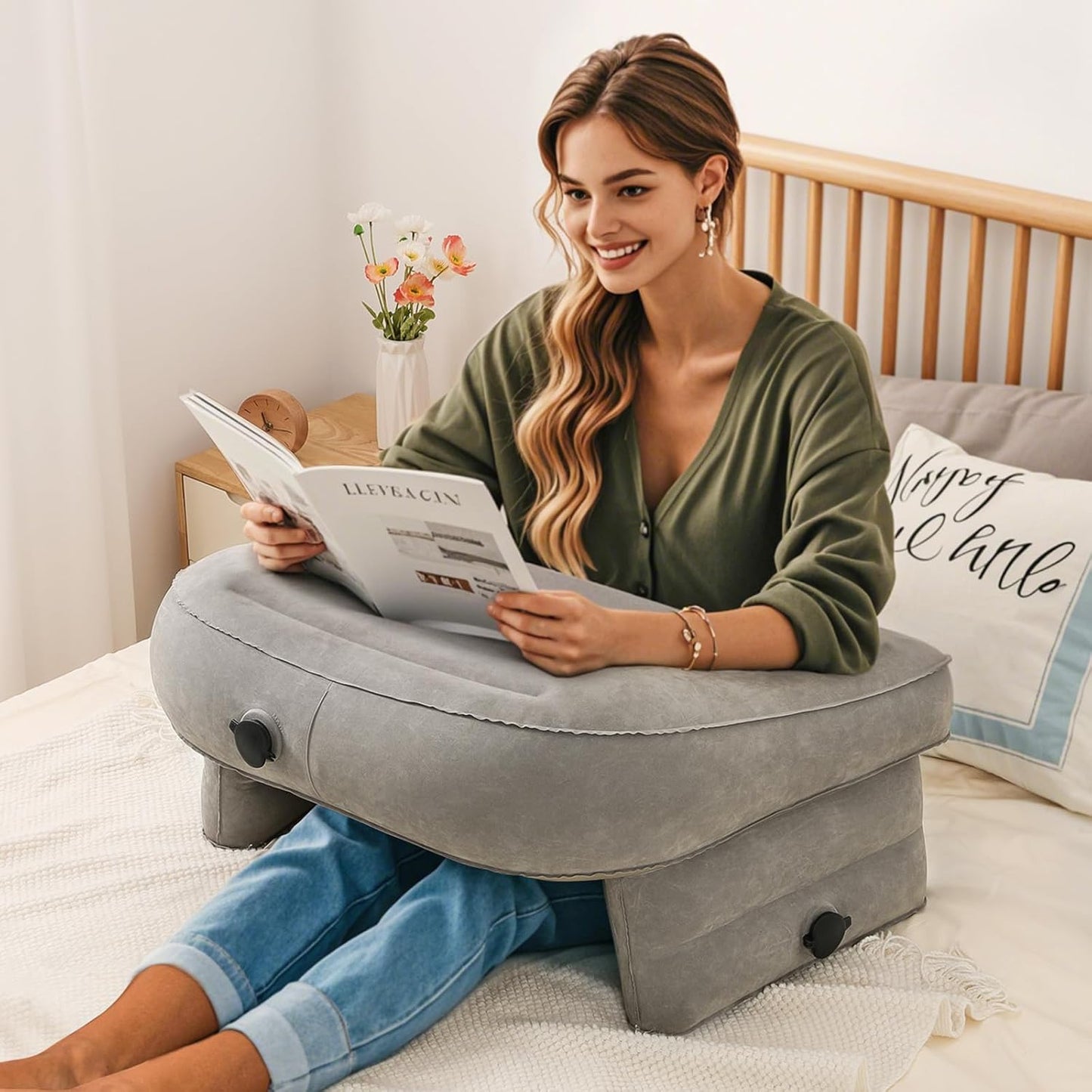 Inflatable Gaming Pillow by Luxspire