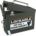 Lockable 30 Cal Metal Ammo Storage Box 9mm - Welded Lock Kit
