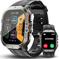 ANSUNG Smart Watch for Men 1.96 in AMOLED Screen - Rugged Tactical