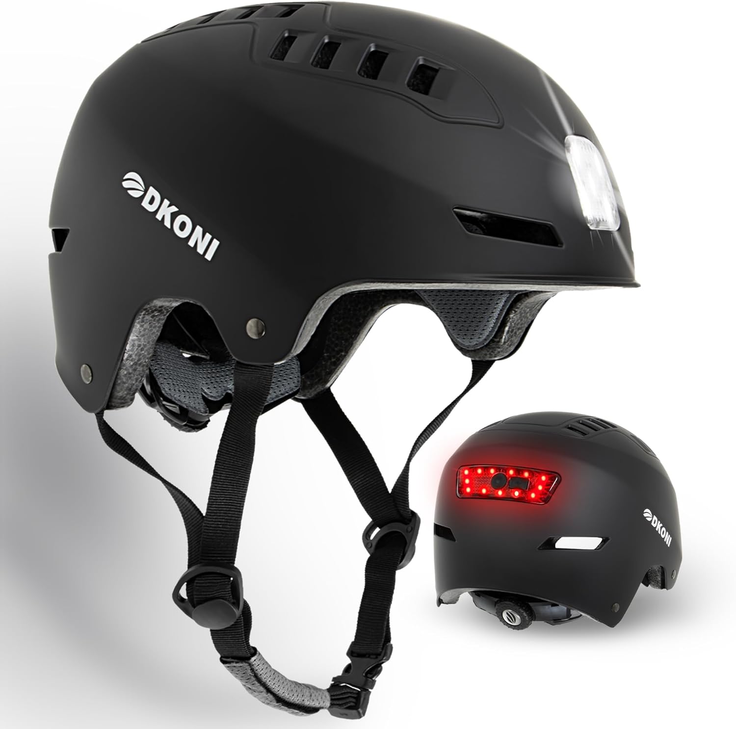 Bike Helmet with LED Lights for Safe Commuting and Cycling