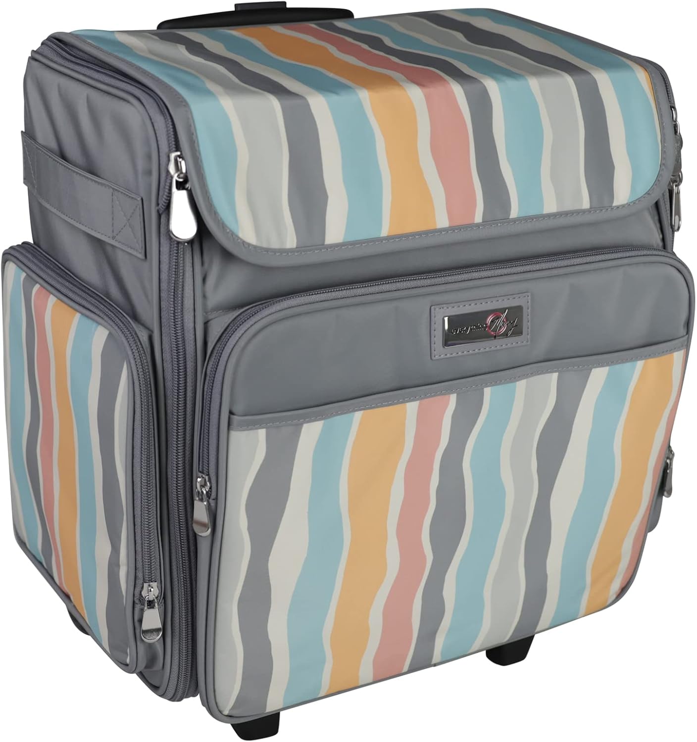 Everything Mary Rolling Scrapbook Tote for Crafting on the Go