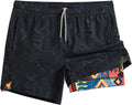 5 in 1 Gym Running Shorts for Men - 2 in 1 Quick Dry Athletic maamgic