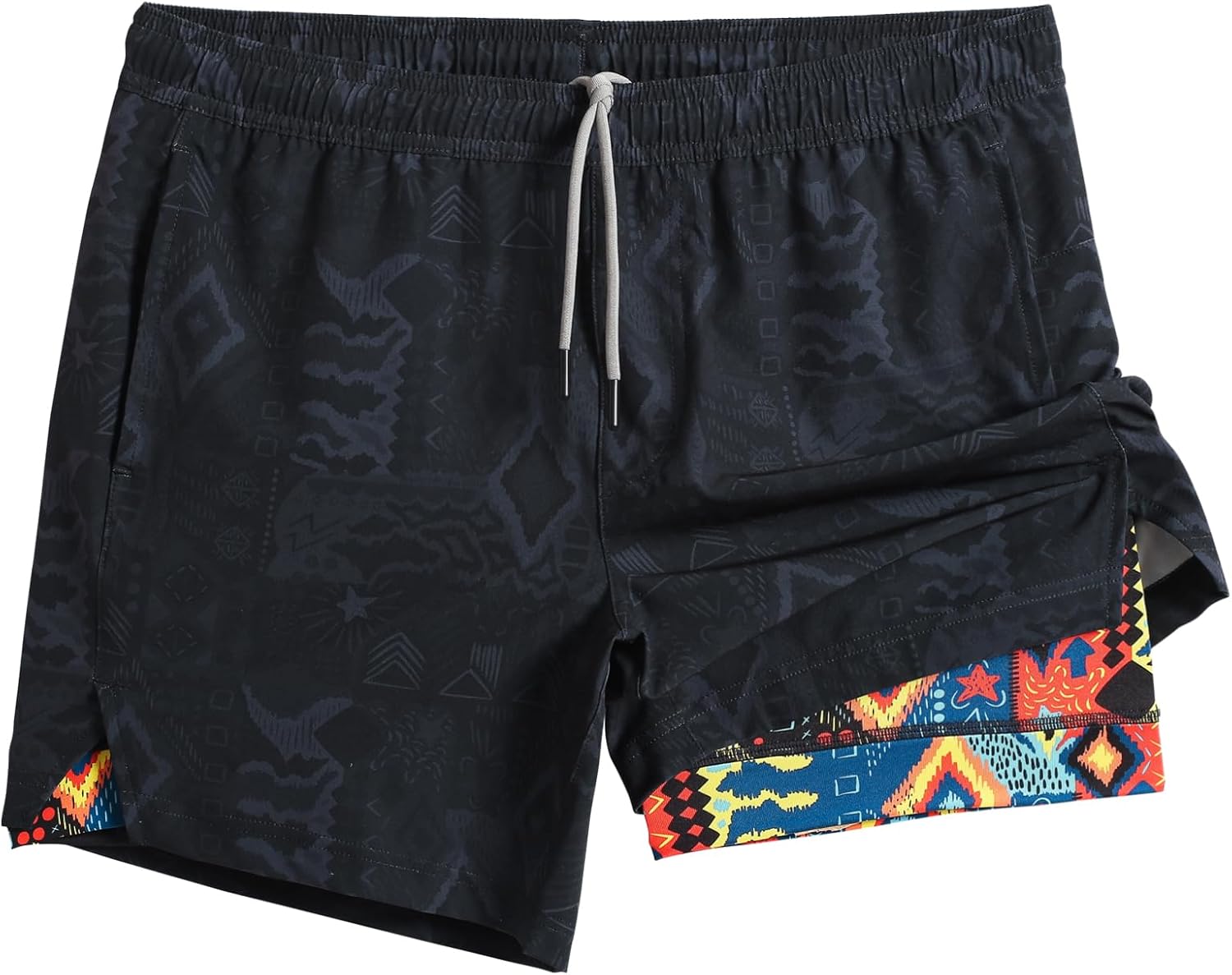 maamgic Mens 5in Gym Running Shorts - 2 in 1 Quick Dry Design