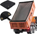 HOMBYS Black 7x14 ft Dump Trailer Mesh Tarp - Durable Cargo Cover