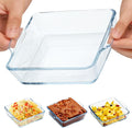Set of 2 Glass Baking Pans - Individual Portions, Versatile Usage
