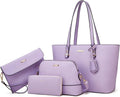 Women Fashion Handbags Set 4pcs Tote Bag Shoulder Bag Purse