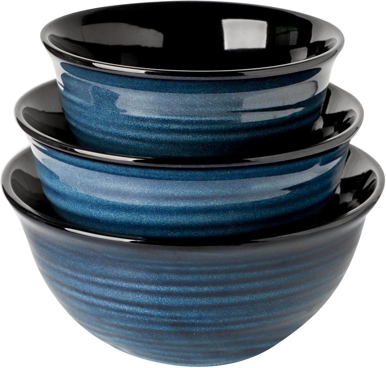 Hasense Porcelain Mixing Bowls Set for Kitchen Cooking and Baking