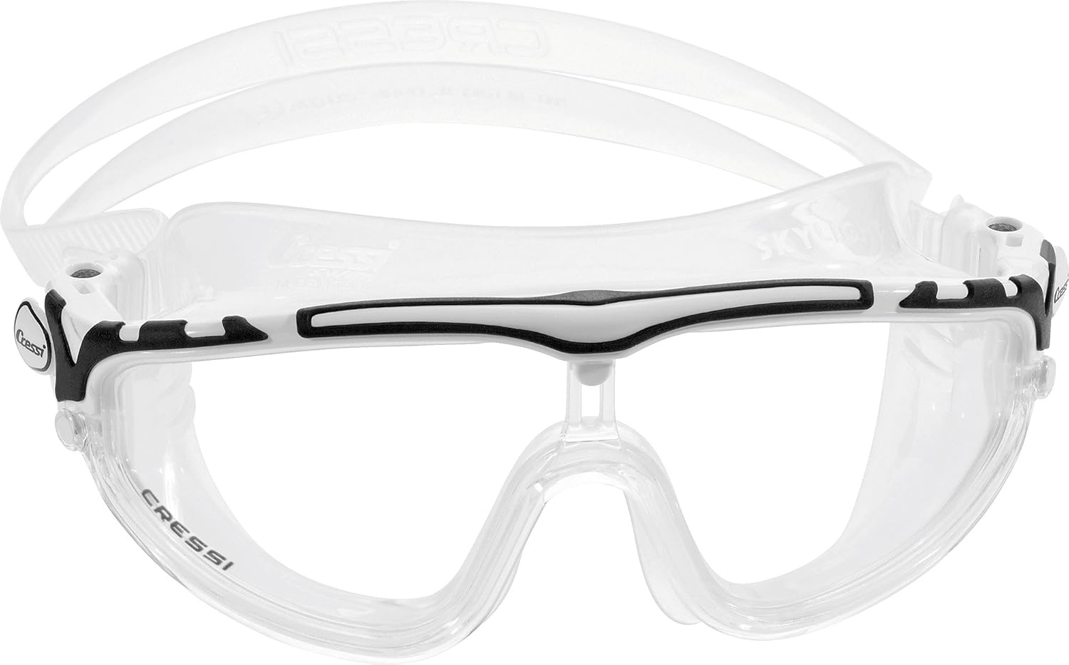 Cressi Adult Wide View Silicone Anti-UV Swimming Mask Skylight