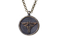 Firefly Pendant Necklace Charm Amulet - Handcrafted Brass Last Firefly