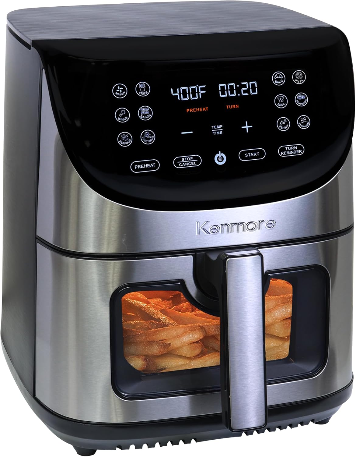 Kenmore 8qt Air Fryer: 12 Presets, Digital Touchscreen